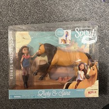 DAMAGED SPIRIT Riding Free: Lucky & Spirit COLLECTORS EDITION Doll & Horse Toy picture