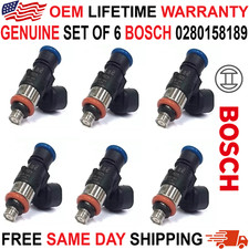 OEM BOSCH x6 Fuel Injectors for 2009-2012 Mercury Mazda Ford 3.0L V6 #0280158189 picture