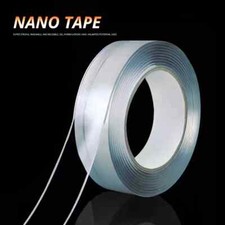 3 ROLLS ALIEN NANO TAPE Double Sided Removable Mounting Heavy Duty Adhesive Gel picture