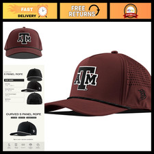 Vintage Texas A&M Block 5 Panel Rope Hat for Men - Adjustable, Stylish Headwear picture