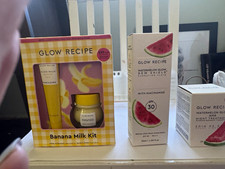 Glow Recipe Watermelon Glow SPF 30 Hydrating Fluid + Banana Milk Kit Set,3items picture