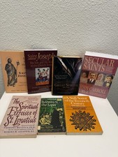 Catholic Saints Book Lot 7 St Joseph St Ignatius Damien Spirituality NEW picture