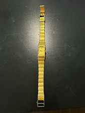 Seiko Quartz Women's Vintage Rectangle Gold Tone Analog Quartz Bracelet Watch picture