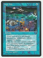 MTG Fallen Empires - High Tide 18c - Amy Weber - LP picture