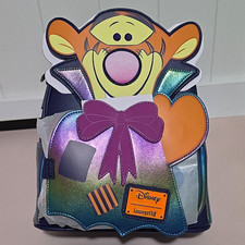 Loungefly Disney Tigger Glow in the Dark Mini Backpack 2024 Blue Multicolor picture