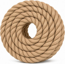 Twisted Manila Jute Rope (1 Inch X 10 Feet) Natural Thick Hemp Rope for DIY Craf picture