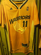 adidas Golden State Warriors Klay Thompson #11 Men's 2XL Yellow NBA Jersey picture