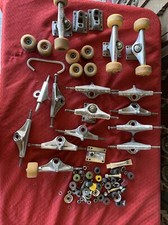 Vintage Lot Independent USA Skateboard Trucks w/ Wheels Different Brands picture