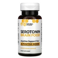 Natural Stacks Serotonin Brain Food 60 Vegan Capsule SHORT DATED 11/26 picture
