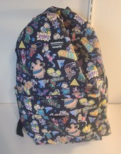 Loungefly Nickelodeon Retro Characters Full Size Nylon Backpack NWOT picture