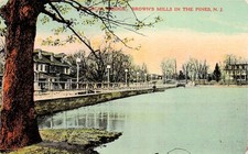 Browns Mills In the Pines Resort NJ New Jersey Rancocas Bridge Vtg Postcard 26A picture