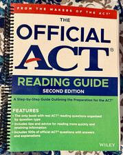 Wiley The Official ACT Reading Guide 2nd Edition Spiral-Bound Study Guide picture