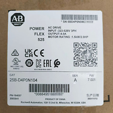 2022-2023 New Sealed AB 25B-D4P0N104 Power Flex 525 1.5kW 2Hp AC Drive picture