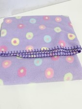 Vintage Circo Baby By Target Purple Multicolor Whip Stitch Baby Blanket picture