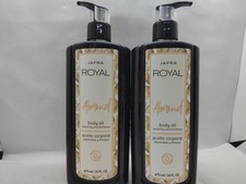 2 x Jafra Royal Almond Rich Body Oil With Vitamin E 16 Fl Oz / 475ml ~ NEW picture