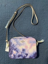 Authentic Coach Mini Camera Bag Purple Pink TieDye C4218 Perfect Condition picture