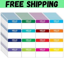 400 Pcs Name Tags Colorful Sticker-16 Colors (3