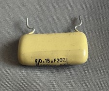 Philips .15 uF 250V Mustard Drop Radial Lead Audio/Crossover Capacitor Vint. NOS picture