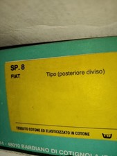 Fiat Type Custom Rear Divided Cotton SP.8 Seat Covers Vintage picture