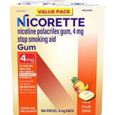 Nicorette 4mg Fruit Chill Gum, 160 Pieces picture