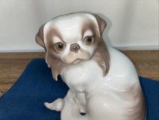 Vintage Bing & Grondahl Porcelain Pekingese Dog Model Number 1637 picture