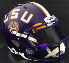LSU TIGERS NCAA Riddell Speed Full Size AUTHENTIC Football Helmet picture