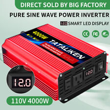 1000W-5000W Car Power Inverter DC 12V To AC 110V 60HZ Pure Sine Wave Converter picture