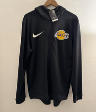 Nike Los Angeles Lakers NBA Basketball Black Full-Zip Hooded Jacket Official  picture