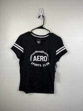 Aeropostale Women Size Medium Dark Gray Short Sleeve T-Shirt New With Tags picture