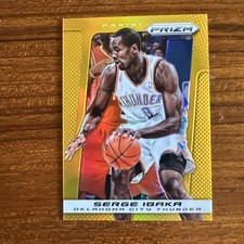 2013-14 Panini Prizm #84 Serge Ibaka Gold Prizm /10 Oklahoma City Thunder picture