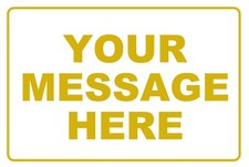 New Personalized Aluminum Metal Sign Customized With Custom Text 8