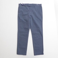 Polo Ralph Lauren Mens The Jarrett Pant Blue Slim Fit Sateen Chino 38x32 picture