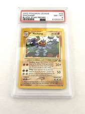 2002 POKEMON LEAGUE PROMO BLACK STAR #43 MACHAMP PSA 8 picture