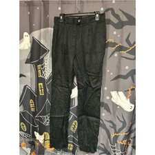 Vintage ESCADA by Margaretha Ley 100% Linen Black Trousers picture