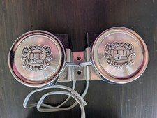Vintage Nikko YTD Afi Dual Chrome Horn Set YPL YPH Cycle Marine Japan  NOS picture