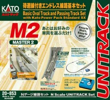 Kato M2 N Scale ~ New 2026 ~ Basic Oval Siding Track Set W/Kato Pwr Pack 20-853 picture