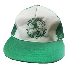 Vintage 1978/79 Seattle Super Sonics NBA green snapback hat 100% polyester picture