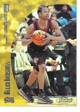 1998/99 Topps ALLEN IVERSON / MARBURY MYSTERY FINEST REFRACTOR HOLO CHROME #M36 picture