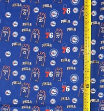 PHILA 76ERS BLUE FABRIC ( HALF-YARD AND 1-YARD SELECTIONS ) picture