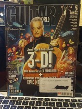 GUITAR WORLD-NOVEMBER 2010- JIMMY PAGE 3D COMES WITH 3D GLASSES VINTAGE picture
