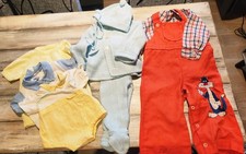 Lot Of Vintage Baby Clothes 1950/60’s Sylvester Overalls, Renzo outfit,etc.. picture