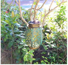 Solar Lantern Hanging Light LED Hummingbird Outdoor Garden Lamp Waterproof Decor picture