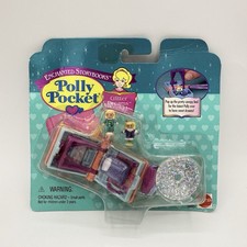 1996 Vintage Mattel Polly Pocket New On Card Glitter Dreams Locket Playset picture