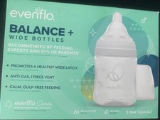 Evenflo 3pk Balance Wide-Neck Anti-Colic Baby Bottles - 5oz: BPA-Free, Silicone picture