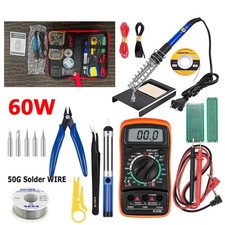 60W Electric Soldering Iron Kit, Welding Tool with Solder Wire Desoldering Pump picture