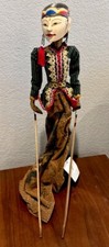 Vtg Indonesian Wayang Golek Wood Stick Rama Puppet Doll 20”Handcarved&Painted picture
