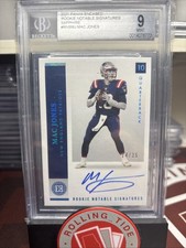 2021 Panini Encased - Rookie Notable Signatures Mac Jones #RNS-MJ Sapphire... picture