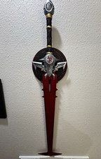 DOOM Eternal Crucible Sword Full Metal Replica w/ Wooden Stand. SWORD SLICE picture