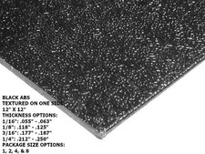 BLACK ABS PLASTIC SHEET 1/8