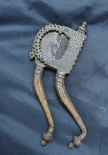 Antique Brass Bronze Betel Nut Cutter Sarota Hand Carved India Indonesian Fine picture
